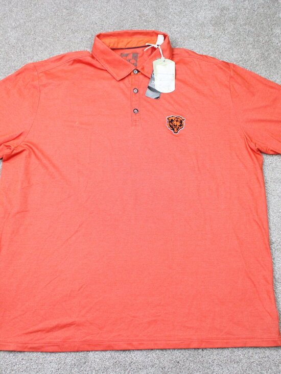 Tommy Bahama Other - Tommy Bahama Chicago Bears Polo Shirt NWT Mens 2XL XXL Orange Short Sleeve